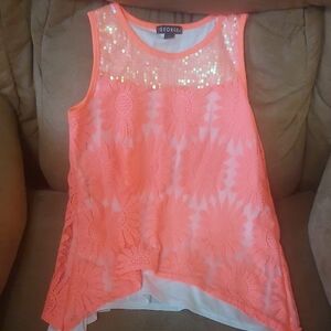 🌷🏖 George Bright Coral Sleeveless Tanktop